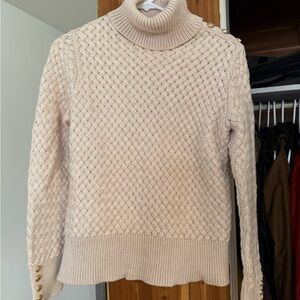Holland Cooper Basketweave Women's Turtleneck Sweater